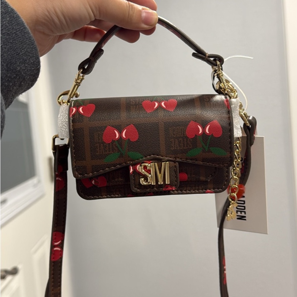 Steve Madden Brown Cherry Mini Bag: BRAND NEW